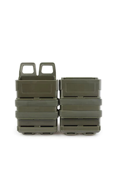 Choice Double Green M4 Molle Clip FastMag Hunting Vest Pouch AR 5.56 Magazine...