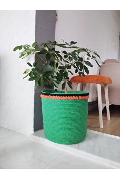 bayram taşcıoğlu home desing 30*30 Decorative Organizer Basket Cobalt Warm La...