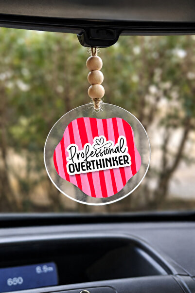 Pankart Evi Professional Overthinker - Rearview Mirror Ornament Car Ornament ...