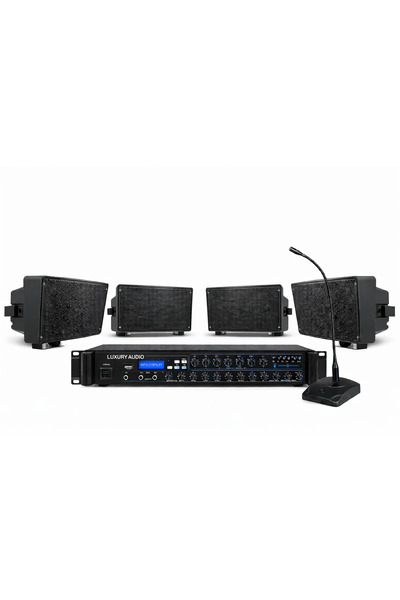 Westa Luxury, 4 Hoparlör 1 Anfi 8'' Suya Dayanıklı Fabrika Ses ve Anons Siste...