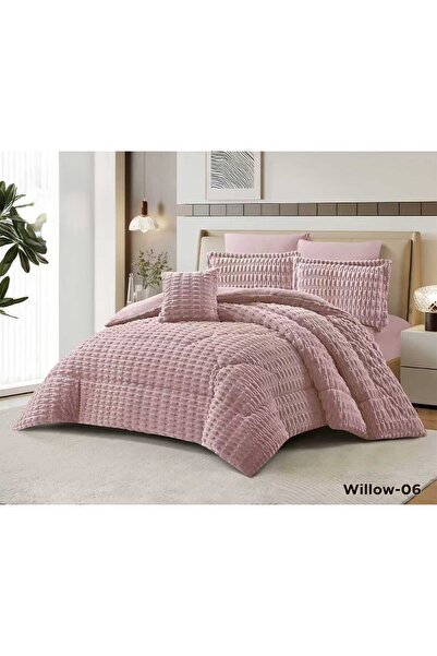 ALMIAAD Luxurious winter double bed set, full filling, soft velvet faux fur, ...