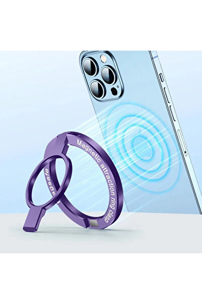Choice Purple Magnetic Ring Phone Stand series Alloy Desk Buckle Holder Magsa...
