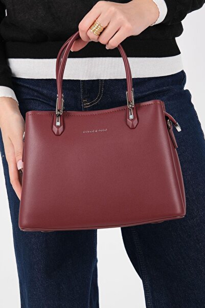 Silver Polo Silver & polo sp1233 women's handbag - burgundy