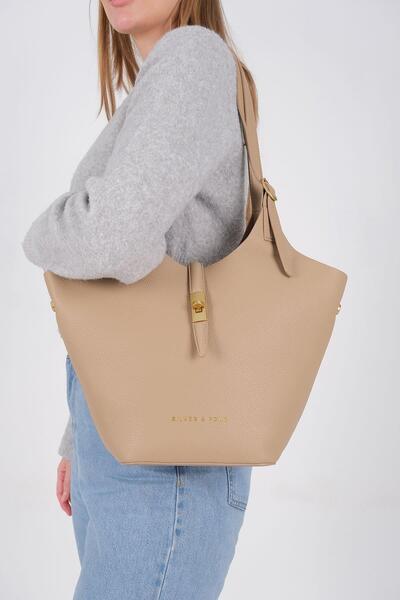 Silver Polo Silver & polo sp1246 women's shoulder bag beige