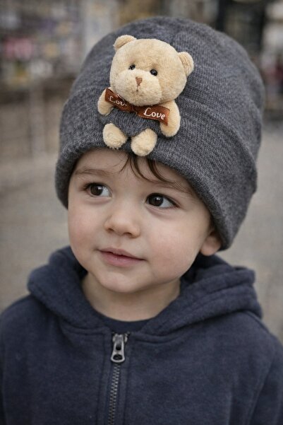 luwian قبعة دب صغيرة (قبعة صغيرة للكبار مع شكل دمية دب) قبعة شتوية ملونة