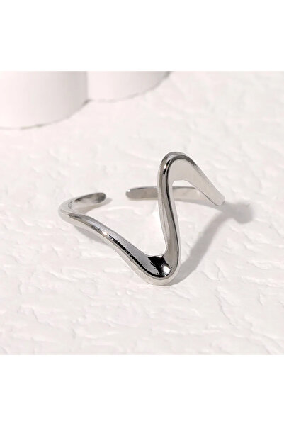 Choice خواتم نسائية قابلة للتعديل J0010-02 بتصميم هندسي مموج عتيق، مصنوعة من ...