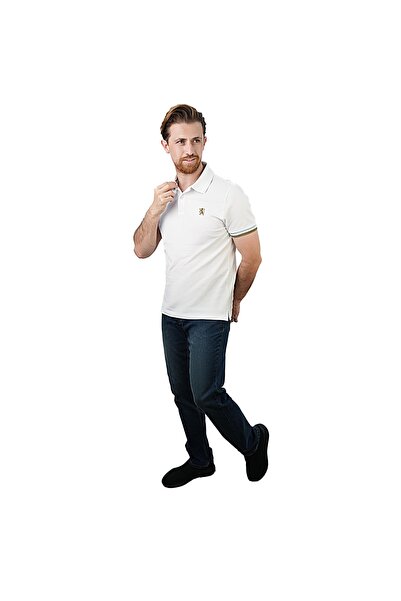 Giordano Men's Performance Polo: Classic Piqué, Tipped Collar, Embroidered De...