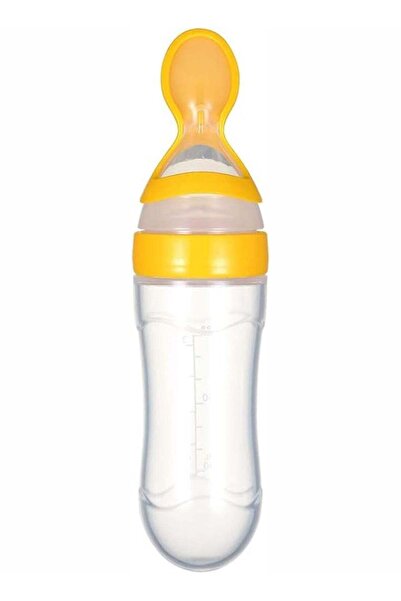 BLOOMING TIME Leak Proof Food Dispensing Silicone Baby Feeding Bottle And Spo...