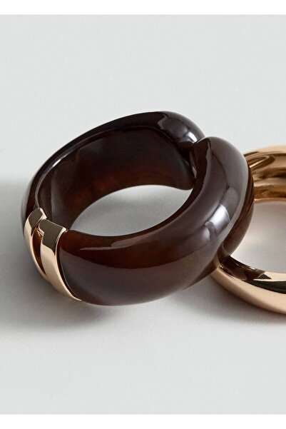 MANGO Woman Sert hacimli bilezik