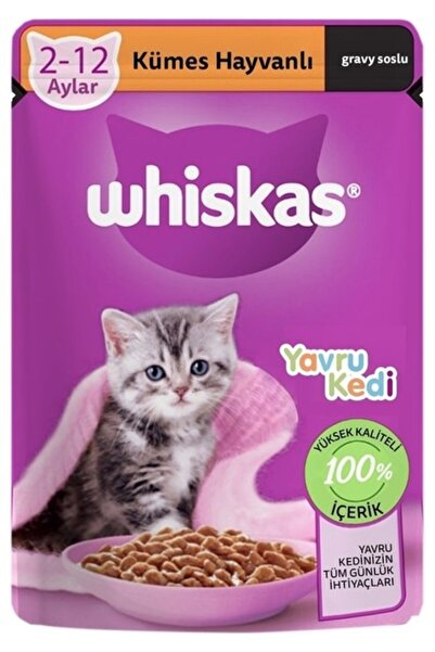 Whiskas Pouch Yavru Kümes Hayvanlı Kedi Maması 28 x 85 G