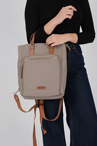 Silver Polo Silver & Polo Sp1226 Women's Handbag Green-Tan