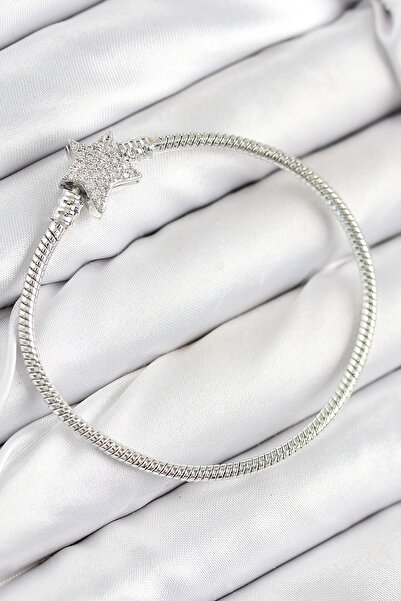 My Reality Fashion سوار نسائي من النحاس الأصفر مرصع بحجر الزركون على شكل نجمة...