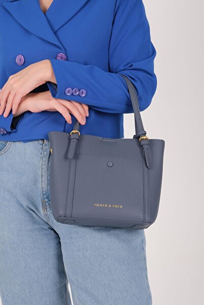 Silver Polo حقيبة كتف نسائية من سيلفر آند بولو SP1244 باللون الأزرق