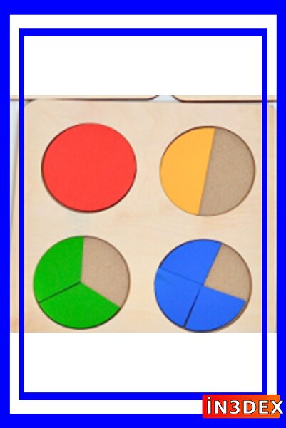 İN3DEX مجموعة أشكال تعليمية مقطوعة بالليزر للأطفال