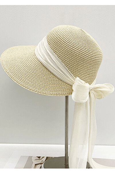 PriStyle Palarie Eleganta de Vara din Paie pentru Femei, cu Panglica, PriStyle®