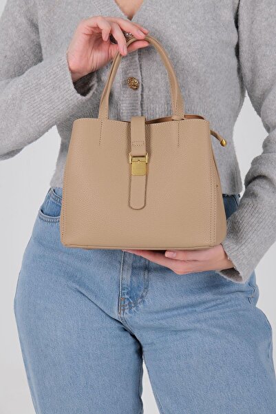 Silver Polo Silver & Polo Sp1245 Women's Shoulder Bag Beige