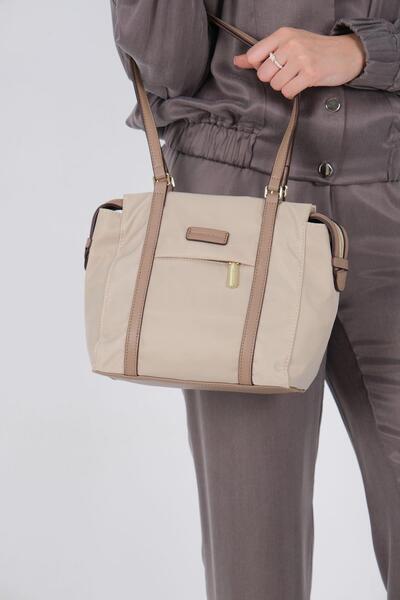 Silver Polo Silver & Polo Sp1215 Women's Shoulder Bag Beige-Sand