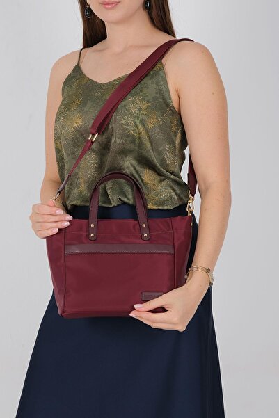 Silver Polo Silver & Polo Sp1214 Women's Handbag Claret Red