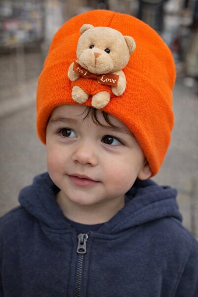 luwian Ayıcıklı Bere(ayıcık Figürlü Yetişkin Bere)kışlık Renkli Bere