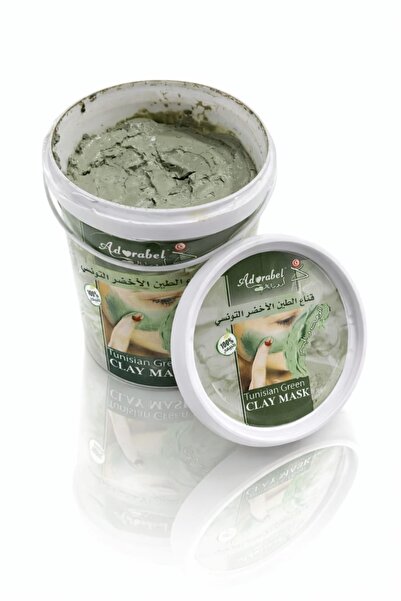 ADORABEL أدورابال - قناع الطين الأخضر التونسي الطبيعي للوجه والجسم - 100%