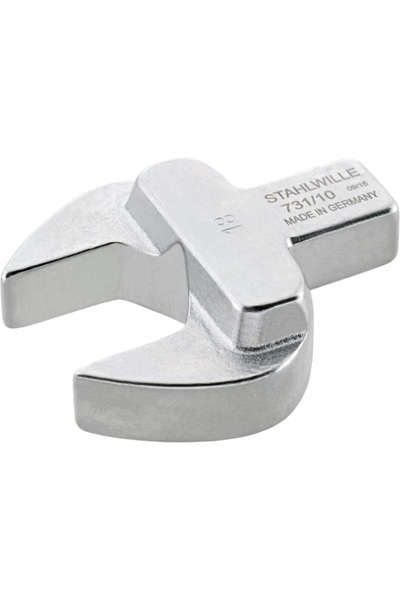 STAHLWILLE 731/10 Interchangeable open-end wrench head for torque wrench 9x12...