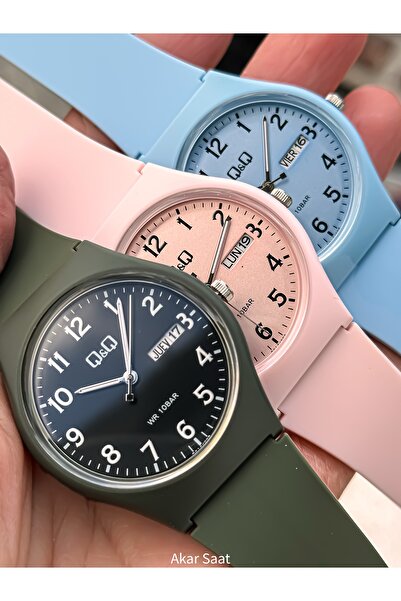 Q&Q Green Color Silicone Cord, 10 Bar Waterproof (Pool, Sea Suitable) Women's...