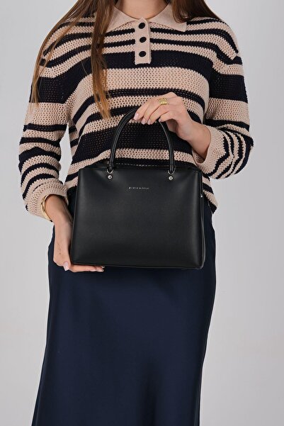 Silver Polo حقيبة يد نسائية سيلفر وبولو SP1236 باللون الأسود