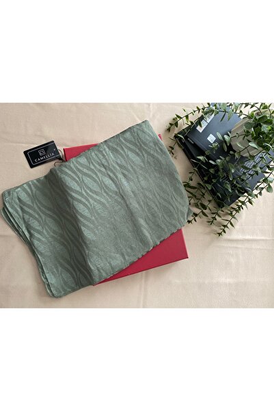 MİNELEŞARP34 Mineleşarp Wave Pattern Italian Cotton Jacquard Green