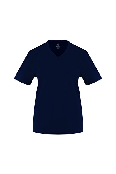 Store 100% Cotton V-Neck Slim Fit Basic Women's T-Shirt