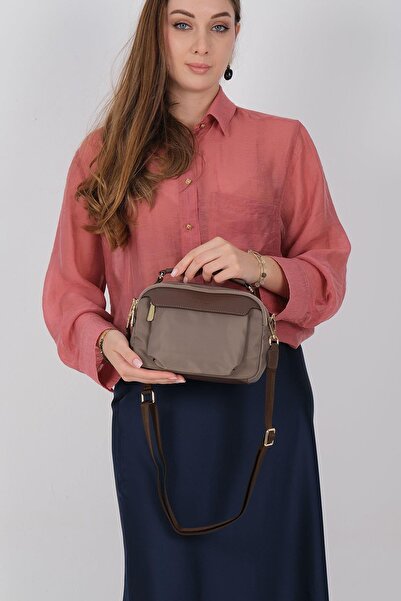 Silver Polo Silver & Polo Sp1222 Women's Crossbody Bag Sand-Brown