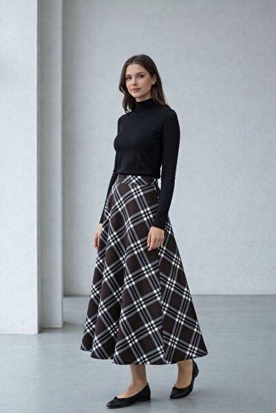 peri tower New Product Women's Flared Scuba Skirt 0069