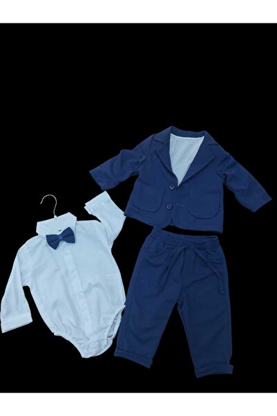 OEM Costum Bebe cu Papion, 4 piese, Ocazie