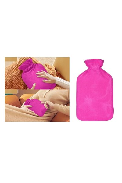 Bosphorus كيس ماء ساخن وردي اللون 500 مل 22×14 سم