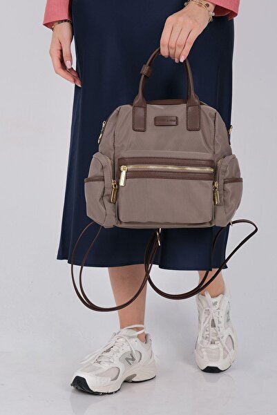 Silver Polo Silver & Polo Sp1211 Women's Backpack Sand-Brown