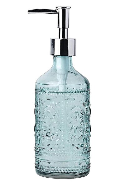 Bosphorus وعاء صابون سائل من كام، أزرق، 7×7×21 سم، 350 مل