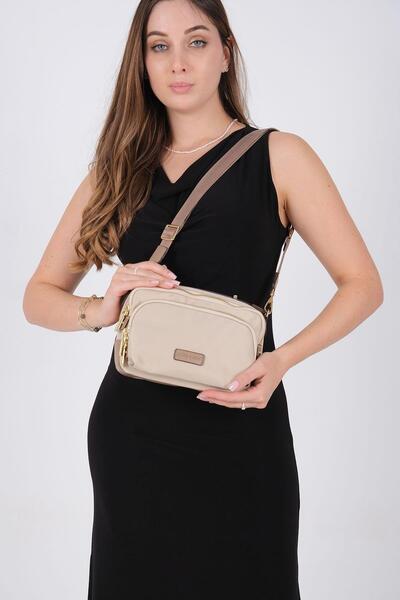 Silver Polo Silver & Polo Sp1221 Women's Crossbody Bag Beige-Sand