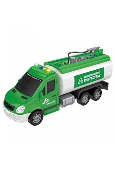 OEM Fire truck 29 cm with sounds, lights and water hose, green
