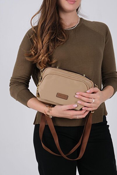 Silver Polo Silver & polo sp1221 women's crossbody bag - mink/camel