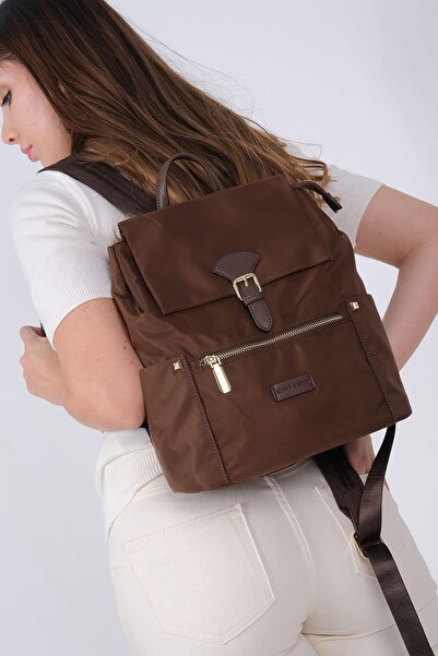 Silver Polo Silver & Polo Sp1210 Women's Backpack Brown