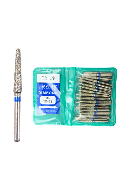 Choice19 TR-19 50 قطعة/ حقيبة مثاقب ماسية عالية السرعة لتلميع وتنعيم الأسنان ...