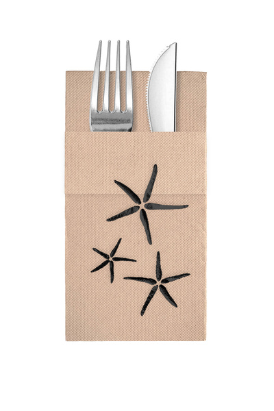 Story مناديل ورقية ملونة من ورق الكرافت مقاس 40 × 40 سم، مزينة بنمط نجوم البح...