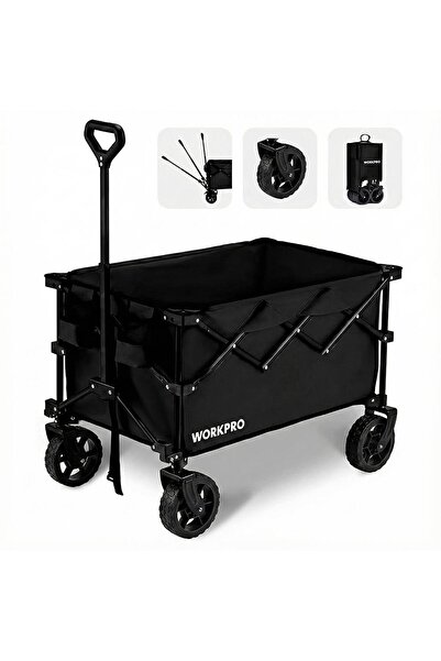 Workpro WP285015 80Kg 4 Tekerli Katlanabilir Ağır Hizmet Taşıma Arabası