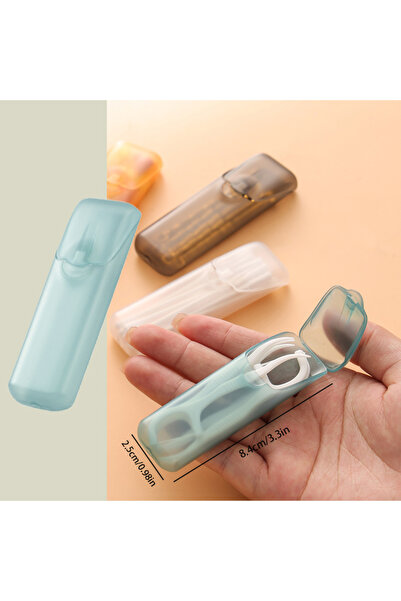 Choice 1pc blue style C Portable Plastic Toothpick Case - Clear Toothpick Hol...
