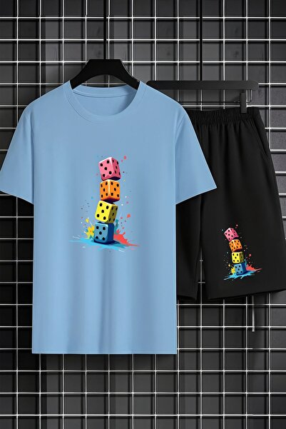 x-compass life Set de pantaloni scurți unisex pentru femei și bărbați, cu imp...