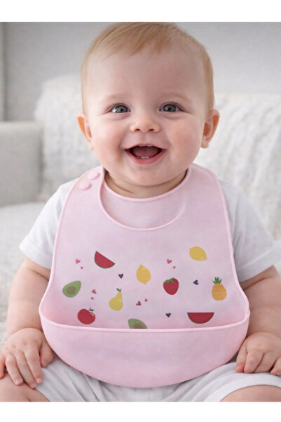 Silikon Bebek Mama Önlüğü Çocuk Mama Önlük Leke Tutmaz Yıkanabilir