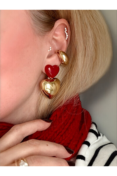 Finery by Nerrs Bubble Heart Earrings