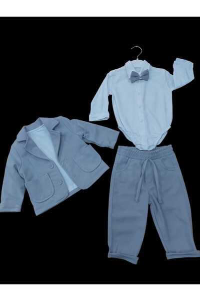 OEM Costum Bebe cu Papion, 4 piese, Ocazie