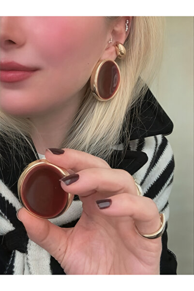 Finery by Nerrs أقراط المينا بورجوندي