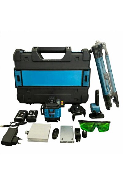 Clarys 16 Lines 4D Laser Level, 2 Batteries, 360° Self-Leveling, Digital Disp...