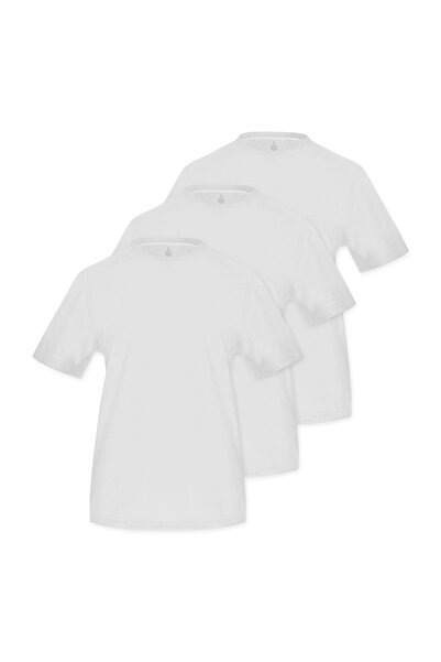 Store (Pack of 3) 100% Cotton Crew Neck Slim Fit Basic Women's T-Shirt